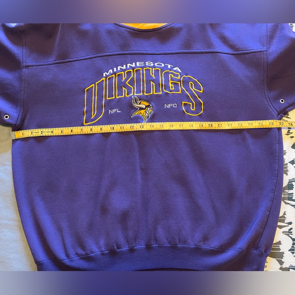 90’s Men’s Lee Sport Minnesota Vikings Football Sweatshirt XL - Picture 7 of 7